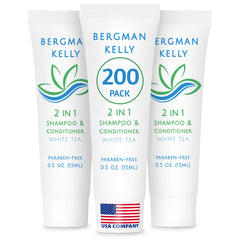 BERGMAN KELLY hotel 2-in-1 bottle with foil seal for travel hygiene