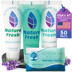 BERGMAN KELLY Nature Fresh soap bar 1oz for hotel guests, refreshing cleanse