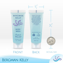 Foil-sealed BERGMAN KELLY travel tube for hygiene and freshness
