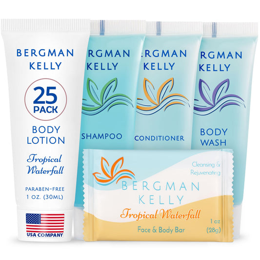 BERGMAN KELLY tropical waterfall soap bar 1 oz for guest rooms.