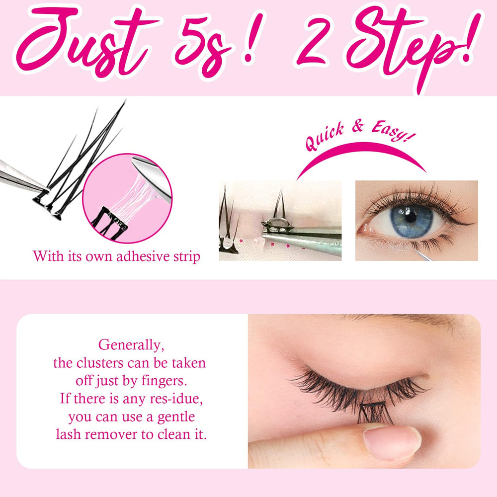 Bershnor bottom lashes removal leaves no residue for easy cleanup