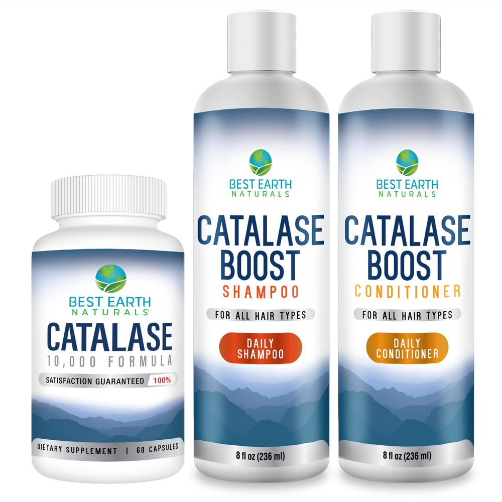 Best Earth Naturals Catalase 10000 capsules bottle for daily vitality.