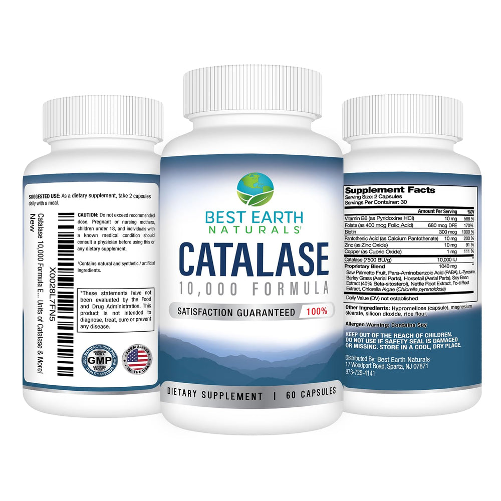 Best Earth Naturals Catalase Shampoo 8oz bottle for clean, nourished hair.
