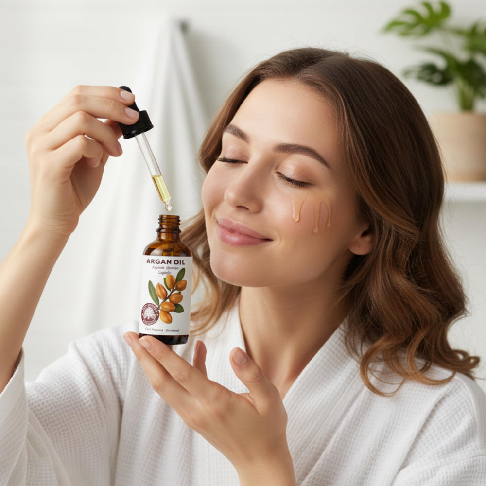 Best Nature's Cosmetics Argan Oil on nails and cuticles nourishes and strengthens
