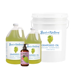 Best of Nature grapeseed oil unscented label for DIY blends.