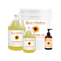 Best of Nature Sunflower Oil half gallon container for home use