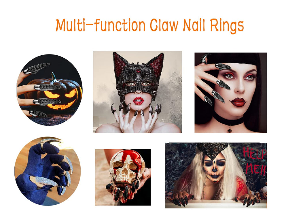 Bestga gothic-punk claw nails on hand elevate witch or vampire costumes