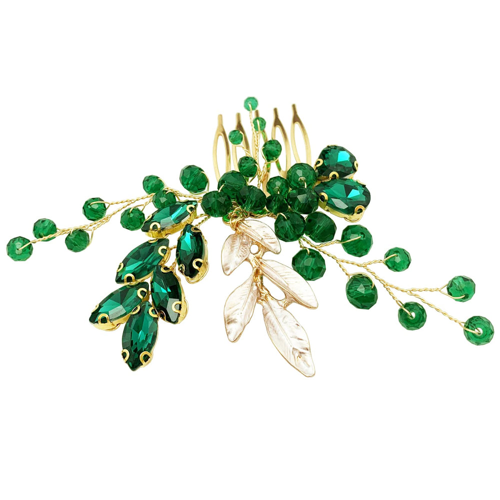 BETITETO 4-inch wedding hair comb secures side styles like twists or buns