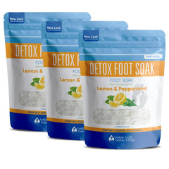 Better Bath Better Body Detox Foot Soak 3-pack pouches for easy gifting.