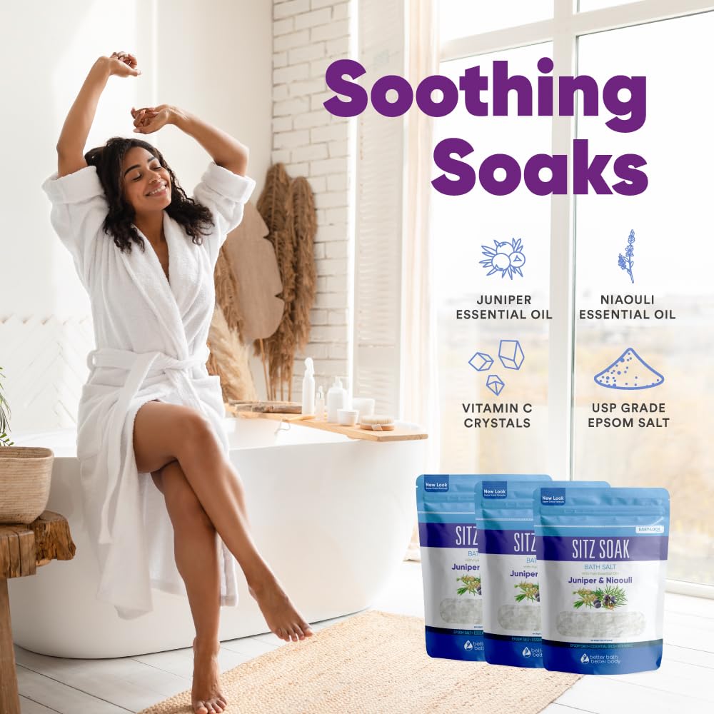 Better Bath Better Body BPA-free press-seal pouch keeps salts secure between uses.