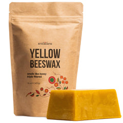 Better Shea Butter Beeswax bar for candle making with long, clean burn and honey aroma.