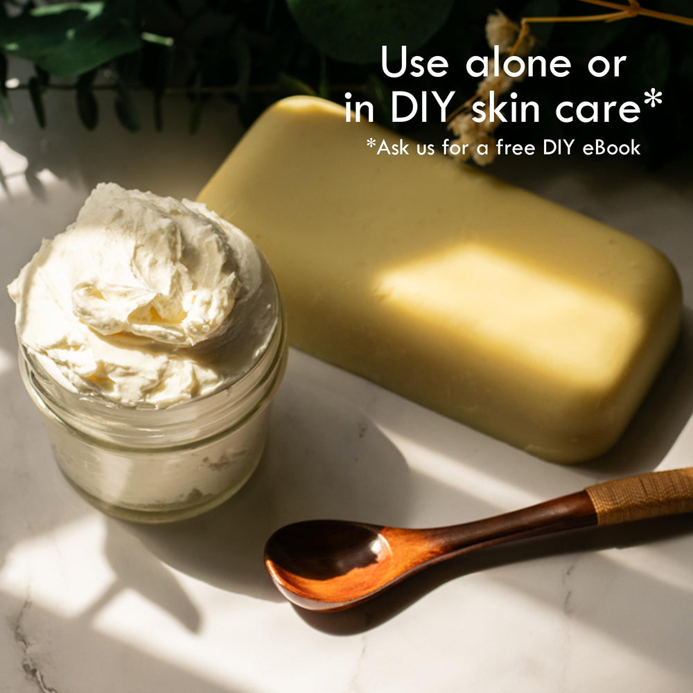 Better Shea Butter on hair to soften curls and reduce frizz.