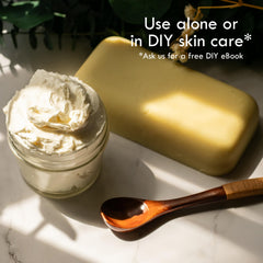 Better Shea Butter on hair to soften curls and reduce frizz.