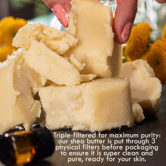 Natural smoky scent of Better Shea Butter enhances the sensory experience.
