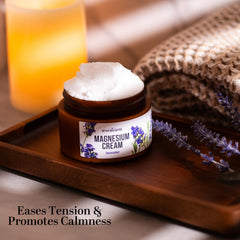 Better Shea Butter magnesium cream lavender application demonstrates massage relief after workouts