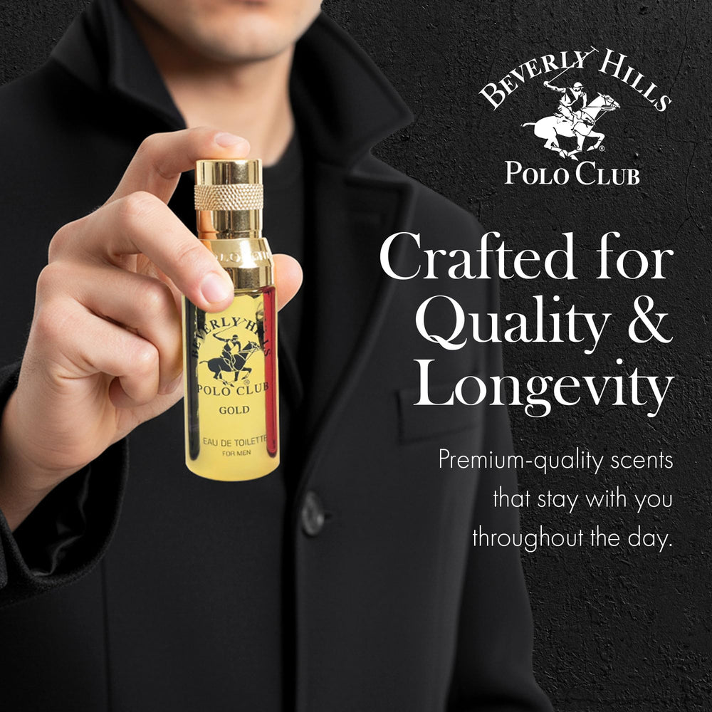 Beverly Hills Polo Club Blue mini EDT bottle for a fresh mood.