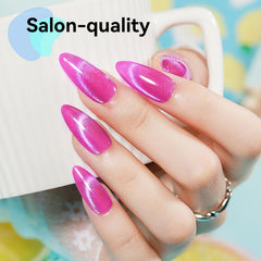 Bevimee cat eye gel polish swirl effect for unique halo looks