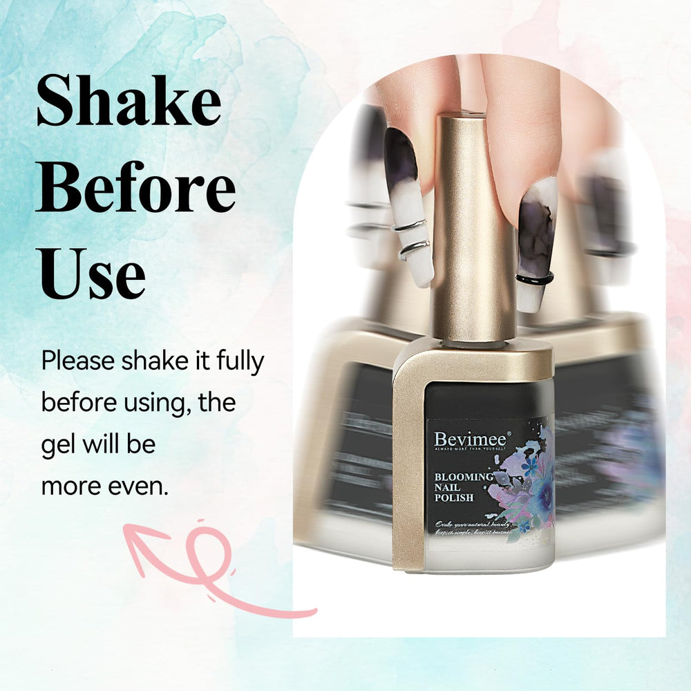 Bevimee Dual-pack 2pcs nail polish for at-home manicure DIY.