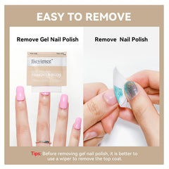 Bevimee nail file included to shape nails after removal.
