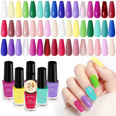 Bevimee Nail Polish Set color palette display for versatile at-home manicures