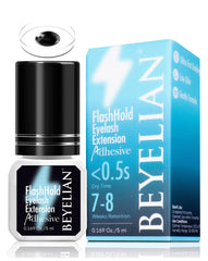 BEYELIAN eyelash extension glue bottle close-up for precise, quick sets