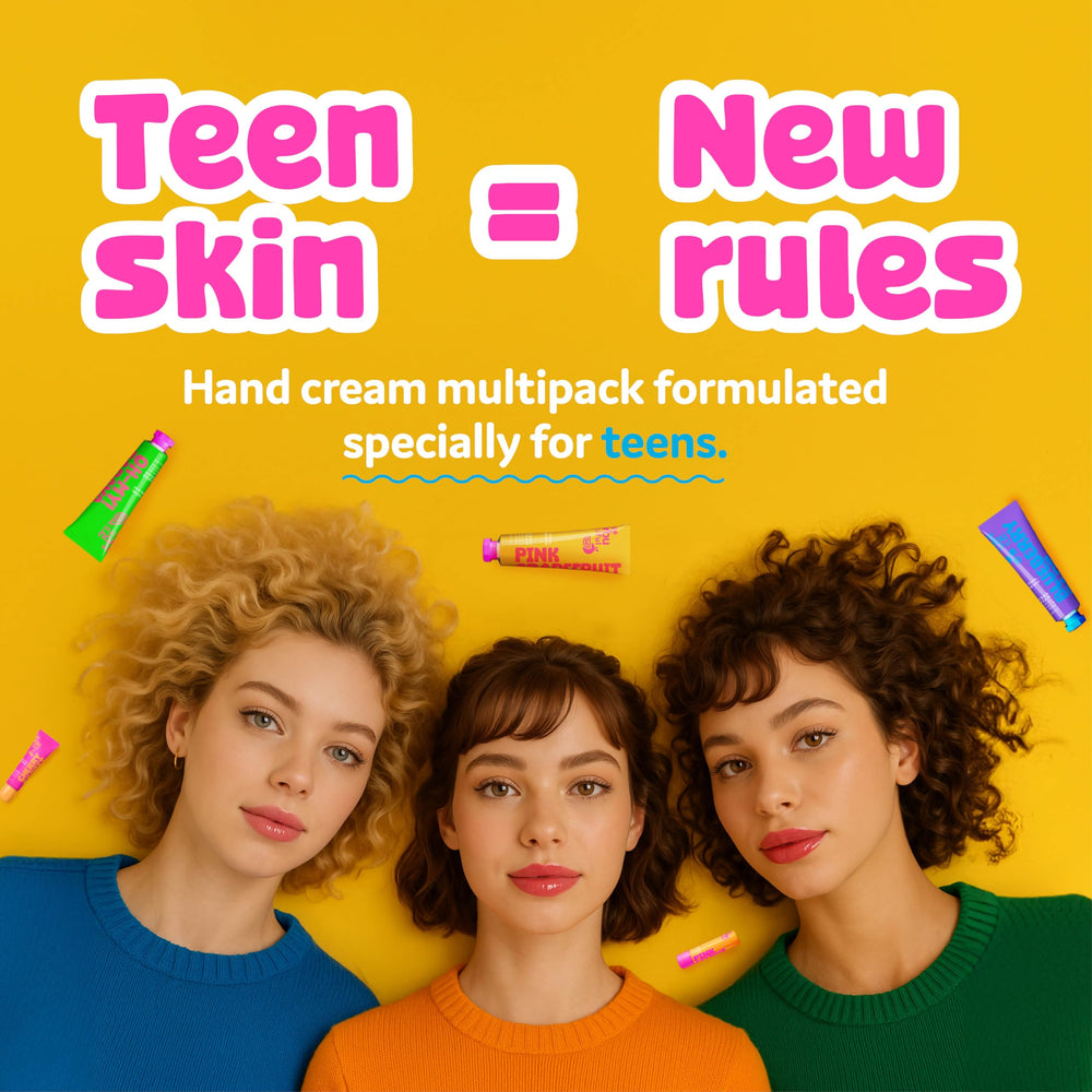 BeYoutiful raspberry scented hand cream tube with quick-absorbing moisture.