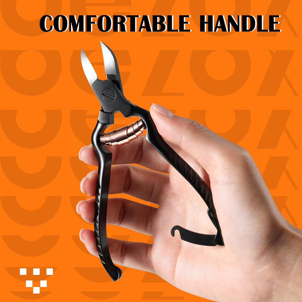 BEZOX ergonomic handle, comfortable grip during trimming.