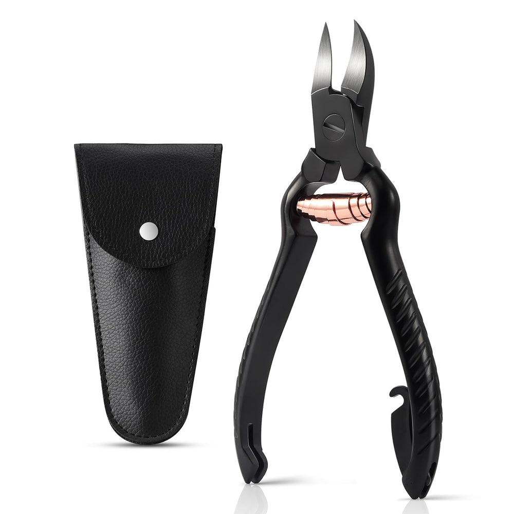 BEZOX podiatrist toenail clippers front view, sturdy steel for thick nails.