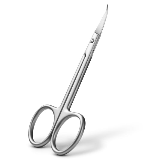 BEZOX Russian curved-tip cuticle scissors for precise trimming of cuticles and hangnails.