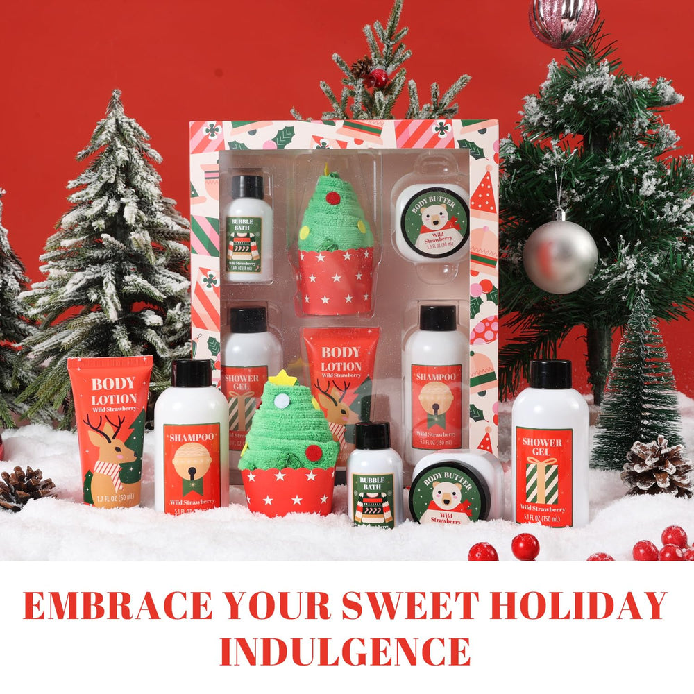 BFFLOVE Christmas shower gel bottle with a festive fragrance for a spa-like cleanse.