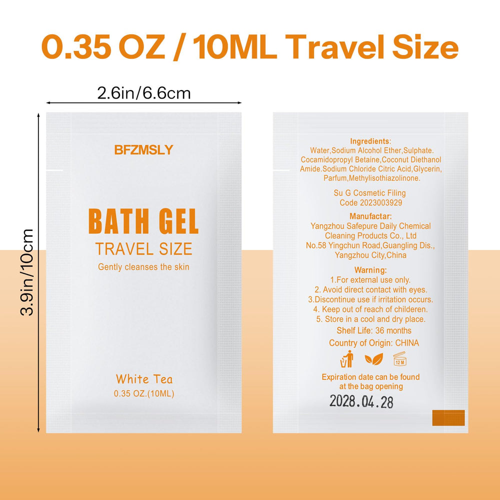 BFZMSLY white tea scent on compact travel sachets for refreshed bathrooms