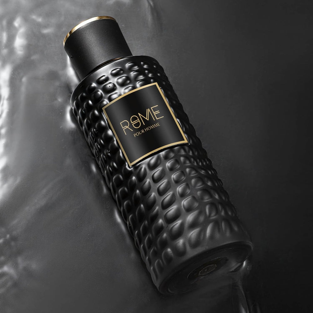 Bharara Rome Pour Homme bottle on a sleek surface for a modern look.