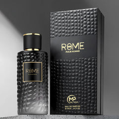 Bharara Rome Pour Homme bottle with citrus top notes for daytime freshness.