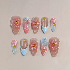 BHOOKA 3D flower butterfly pearls add luxe texture and shimmer to any manicure