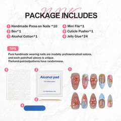 BHOOKA Handmade details elevate manicure aesthetics with 3D floral and pearl textures