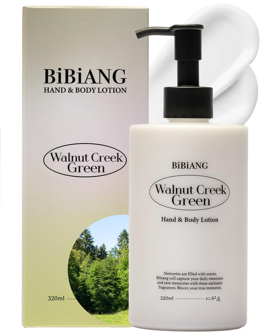 BiBiANG Walnut Creek Green bottle front showing forest-inspired hydration for daily use