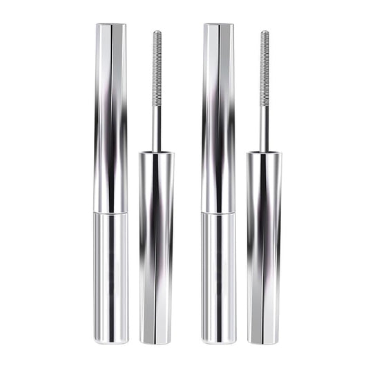Biewals Iron Wand Mascara curved brush lifts and defines lashes.