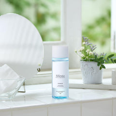 Bifesta vitamin B and E derivatives support gentle care for sensitive eye area.