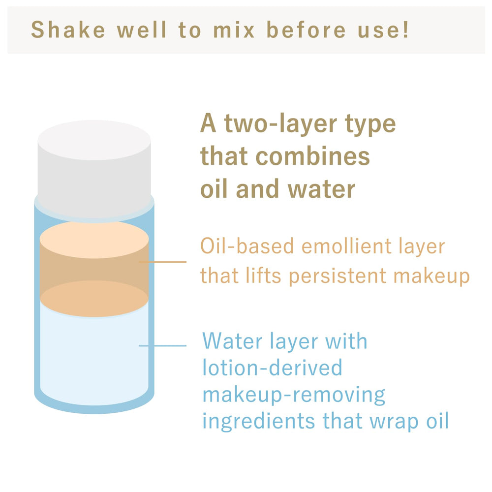 Bifesta waterproof makeup removal shows effective removal without tugging.