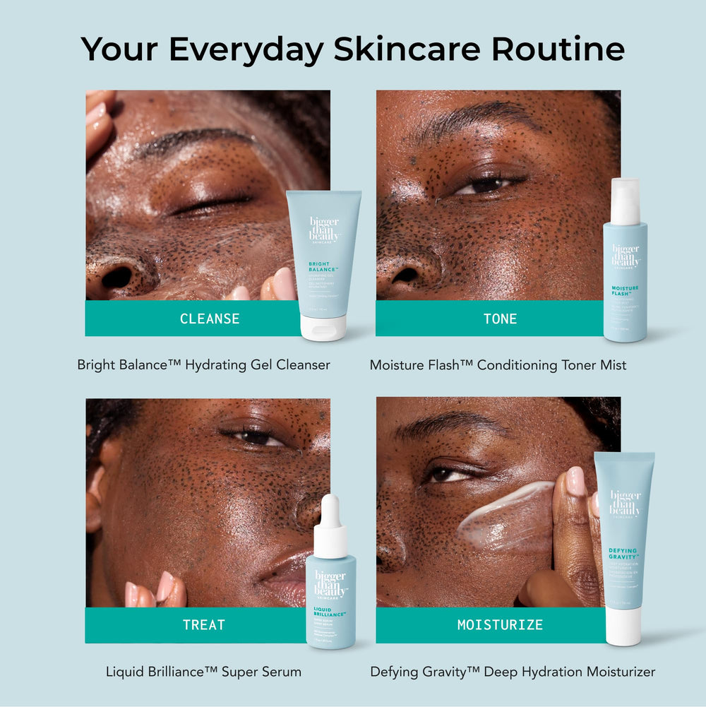 Bigger Than Beauty Defying Gravity moisturizer on shelf for easy daily hydration