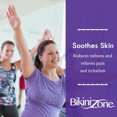 Bikini Zone Creme applied to bikini line for soothing comfort.