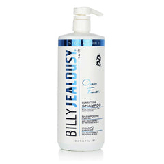 Billy Jealousy Ocean Front clarifying shampoo bottle shows deep cleanse for oily hair.