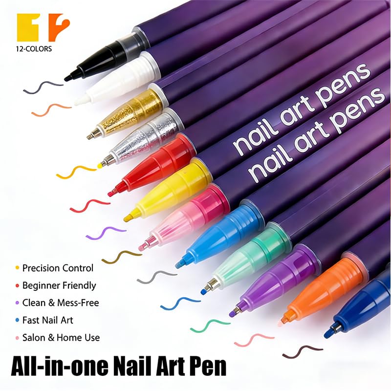 Bimiubimiu easy-use nail art marker simplifies art creation.
