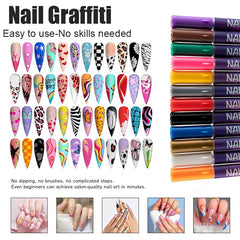 Bimiubimiu water-based nail polish pens for kids cleanly color nails.