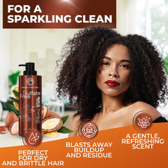 BINGO Hair Care color-treated hair shampoo adds radiant color-safe shine.