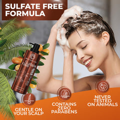 BINGO Hair Care damage-repair argan oil shampoo emphasizes strand protection.