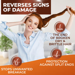 BINGO HAIR CARE damaged dry hair treatment bottle view for lasting moisture