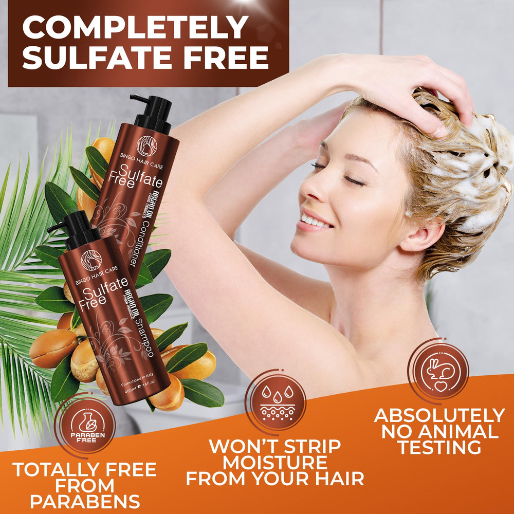 BINGO HAIR CARE sulfate-free shampoo bottle view for gentle cleansing