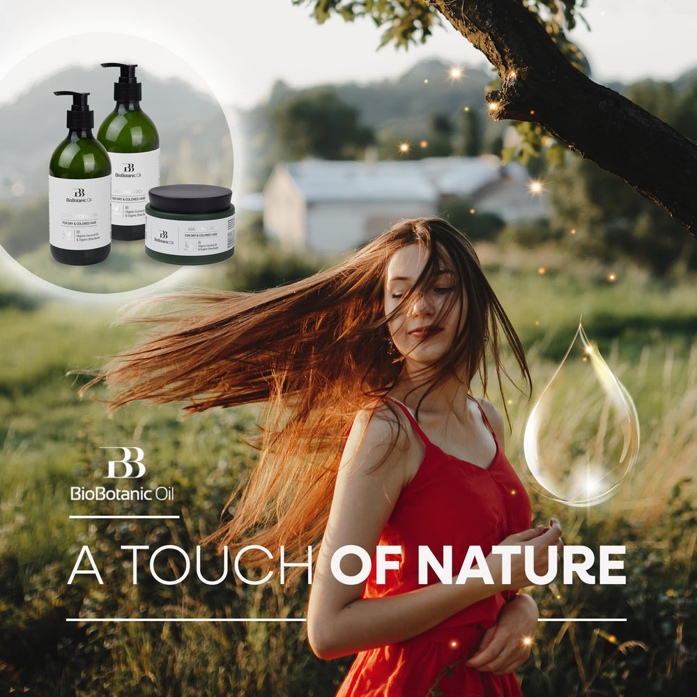 Bio Botanic Oil coconut oil and shea butter formula boosts nourishment for hair.