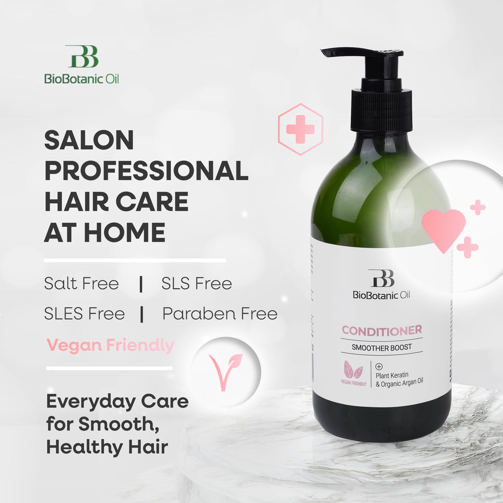 Bio Botanic Oil Range Shampoo image complements the conditioner routine.